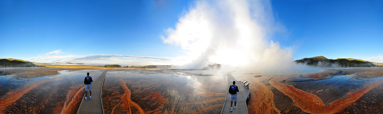 USA YELLOWSTONE NP, Grand Prismatic  360° Panorama 9758k